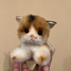 三毛猫 ぬいぐるみ リアル ふわふわのサムネイル