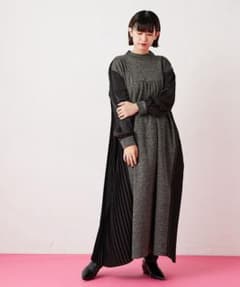 SUMiSTYLE ツイード　プリーツ　ロングワンピースのサムネイル
