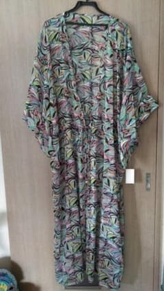 H&M オリエンタル柄 ロングガウン Lのサムネイル