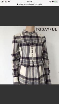 todayful  ソフトウールチェック　ビスチェのサムネイル