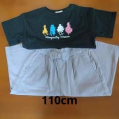 TOPVALU 薄紫色 ハーフパンツ＆スカイプリキュアＴシャツ110cmのサムネイル