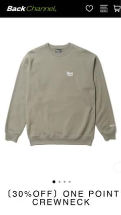 Back Channel オリーブグリーン クルーネックのサムネイル