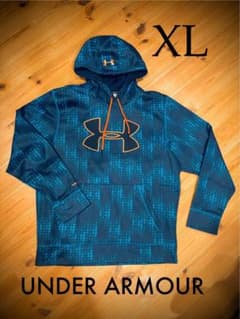 UNDER ARMOUR XL パーカー　青のサムネイル