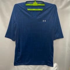 UNDER ARMOUR GOLF Vネック 半袖 ストレッチ XXL ブルーのサムネイル