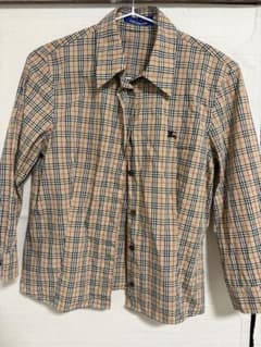 Burberry Blue Label ノバチェック 七分袖シャツ 38 - メルカリ