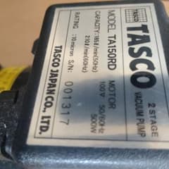 TASCO TA150RD 真空ポンプ 500Wのサムネイル