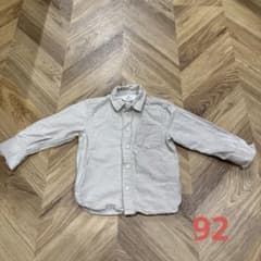 H&M 長袖シャツ ベージュ 92cm