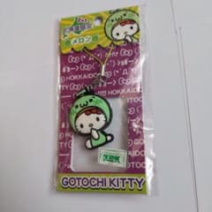 ご当地　ハローキティメロンキーホルダー　北海道限定 ご当地キティぬいぐるみ 北海道限定 メロン 北海道 ハローキティ
