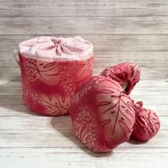 ウリウリケース バッグ ピンク×モンステラ・レイ - メルカリ