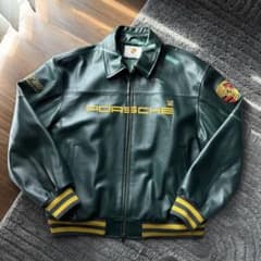 aime leon dore × porsche レザージャケット XL - メルカリ