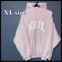 ギルダン　古着　メンズ　パーカー　ピンク　ゆるだぼ　XL  長袖のサムネイル