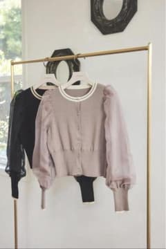 【Her lip to】 Organdy Fairy Knit Topのサムネイル