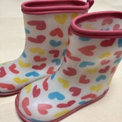 子供用ハート柄レインブーツのサムネイル