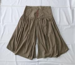 【KAPITAL】ダンガリー　アミッシュパンツ　ガウチョ　サイズ1 岡山児島工場 KAPITAL アミッシュパンツ ガウチョパンツ ワイドパンパンツ - メルカリ