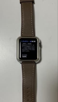 Apple Watch 本体 ブラウンレザー本革のサムネイル