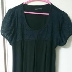 つぐもう様。マタニティワンピ黒のサムネイル