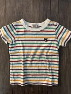 mikihouse　DOUBLE.B　半袖ボーダーTシャツ　90cmのサムネイル