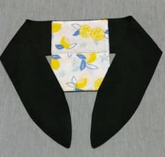 首背中ひんやり ネッククーラー ハンドメイド 黒×レモンのサムネイル