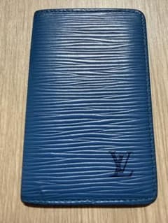 LOUIS VUITTON ルイヴィトン カードケース エピ ブルー 本革のサムネイル