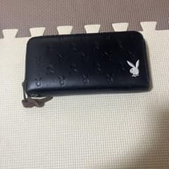 PLAYBOY 長財布 ラウンドファスナー ブラックのサムネイル