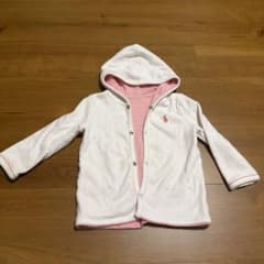 凛*様 Ralph Lauren ベビー アウター パーカー ホワイト ピンクのサムネイル