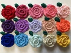 アクリルタワシ15個（薔薇）のサムネイル