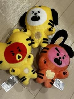 BT21 일본 비매품 타이거 봉제인형 TATA COOKY CHIMMY