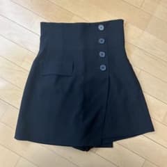 SNIDELハイウエスト ショートパンツ ブラックのサムネイル