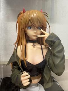 s*a様 最終値下 新世紀エヴァンゲリオン アスカ ガレージキット 胸像 塗装済のサムネイル