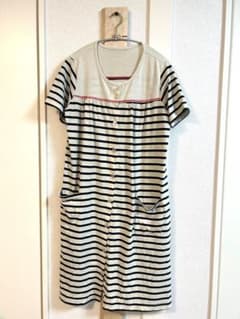 マタニティパジャマ　授乳服　前開き　ワンピースのサムネイル