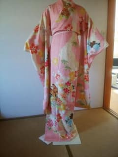 美品　振袖　刺繍入り　ピンク　可愛いのサムネイル