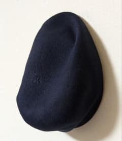 東京帽子 トウキョーハット ネイビー ベレー帽 内側レザー付き ビンテージ