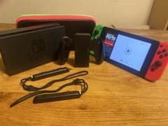 Switch初期型 本体セット ケース付 動作確認済み Joy-Con不具合ありのサムネイル