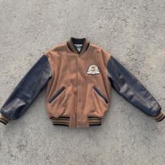 スタジャン 短丈 本革 ブラウン ブラック stussy supreme - メルカリ