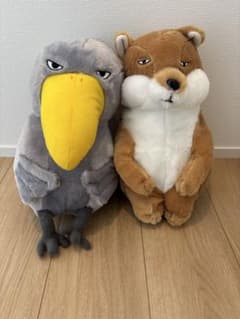 動物ぬいぐるみ ハシビロコウ チベットスナギツネ 2体セットのサムネイル