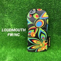 【新品】ラウドマウス フェアウェイ用ヘッドカバー 020 シャガデリックブラック