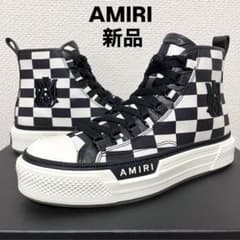 新品 AMIRI スニーカー CHECKERED MA COURT HI 42 - メルカリ