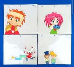 まとめ4点 超発明BOYカニパン セル画 ・原画セット カニパン ナッツ