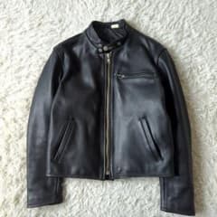 HUMAN BEING 美品 牛革 肉厚 レザー ライダース キルティング　XL 美品 HUMAN BEING レザージャケット シングル キルティング 黒 38