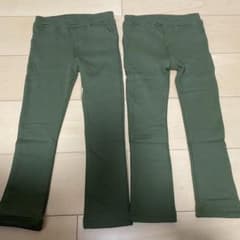 新品未使用タグ付き　裏起毛パンツ　110サイズ 2枚セットのサムネイル