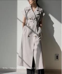 【 anuans 】リネンライクロングジレのサムネイル