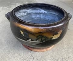 昭和レトロ 古民家 火鉢 骨董品 工芸品火鉢 金属製 - メルカリ