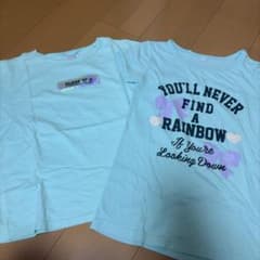 キッズ 半袖Tシャツ 2枚セット ライトブルーのサムネイル