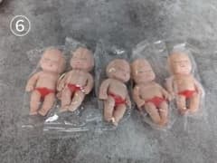 赤ちゃんスクイーズ　週末特別値下げ　赤５体セット　アグリーベイビーズ　ミニサイズのサムネイル