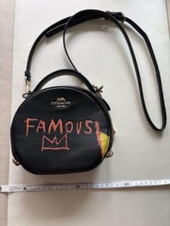 COACH 円形 ショルダーバッグ バスキア コラボ コーチ basquiat - メルカリ