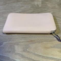 HERMES エルメス ラウンドファスナー長財布 ピンク　中古のサムネイル