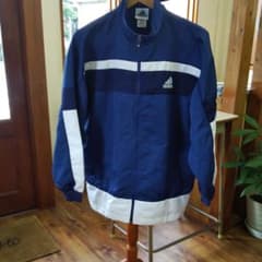 adidas　上着　ネイビー×白のサムネイル
