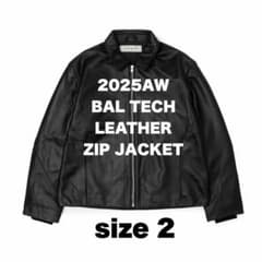 2025AW BAL TECH LEATHER ZIP JACKET - メルカリ