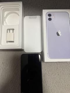 Apple iPhone 11 パープル 本体 + 箱 + ACアダプタのサムネイル