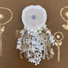 136＊ハンドメイドコサージュ入園式入学式卒園式卒業式　ミナペルホネン ブローチのサムネイル